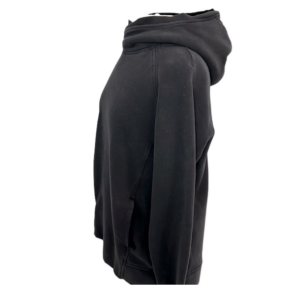 LULULEMON ATHLETICA Fleece Please Pullover Hooded Sweatshirt Black size 4 - Picture 4 of 16